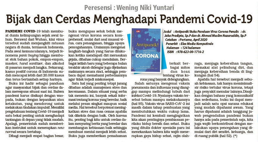 [Review] Antipanik! Buku Panduan Virus Corona - Jaka Pradipta Dan Ahmad ...